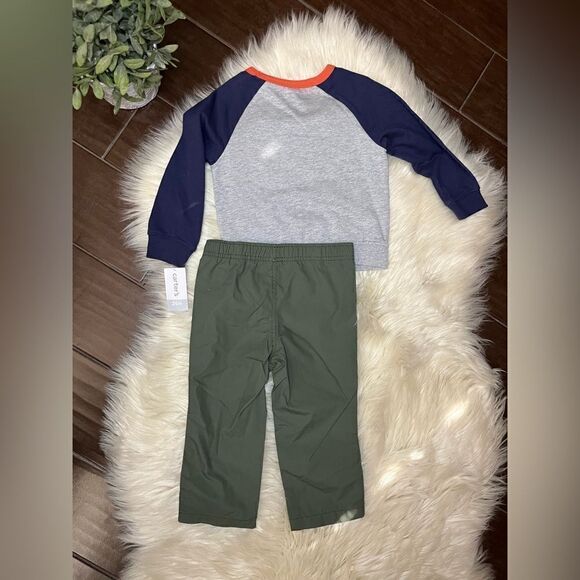 Carter’s “Mommy’s Hunk” pant set 2pc sz 24 M - Picture 3 of 3